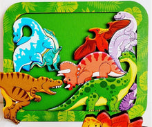 Load image into Gallery viewer, Puzzle Frame Liner &quot;Dinosaurs&quot;